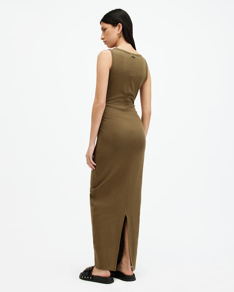 Katarina Boat Neck Bodycon Fit Maxi Dress