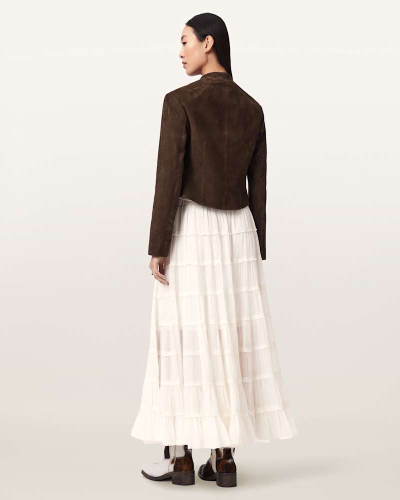 Eva Tiered Midi Skirt