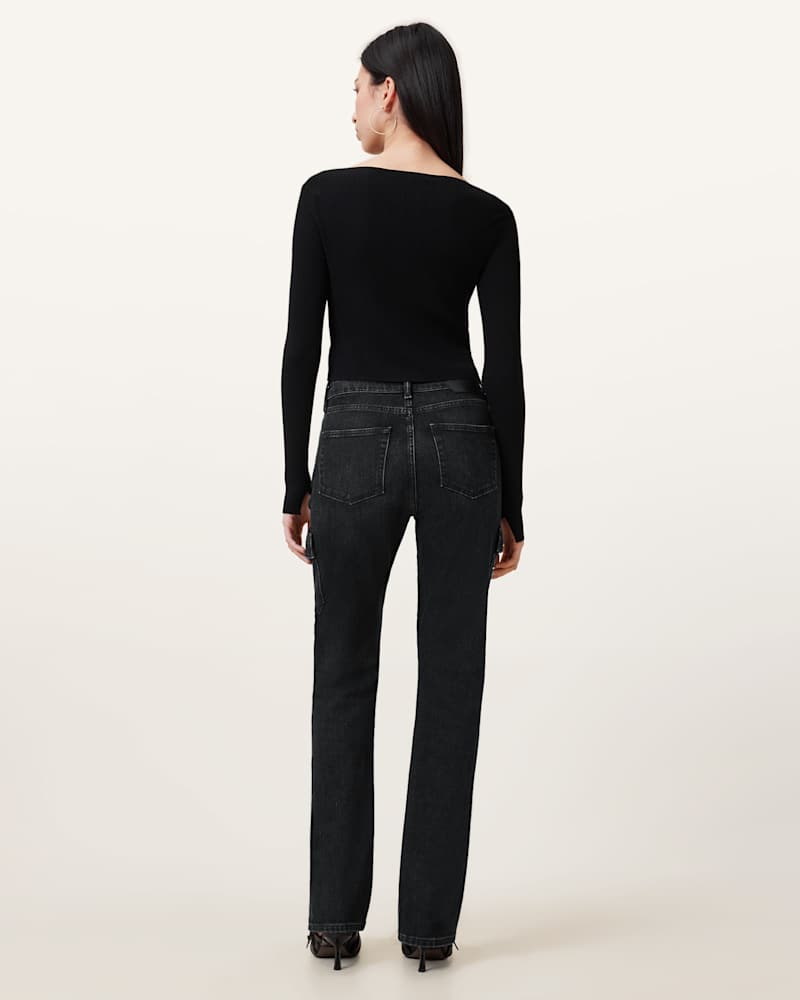 Hollis Slim Denim Bootcut Jeans