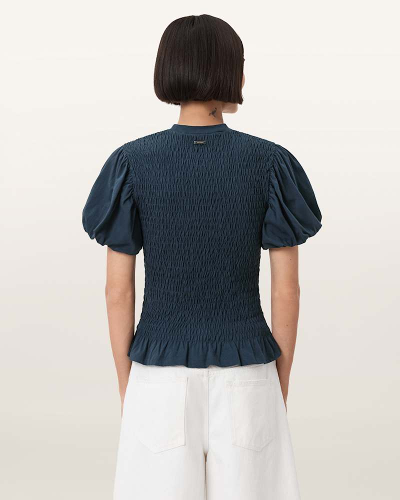 Dael Smocked Slim Top