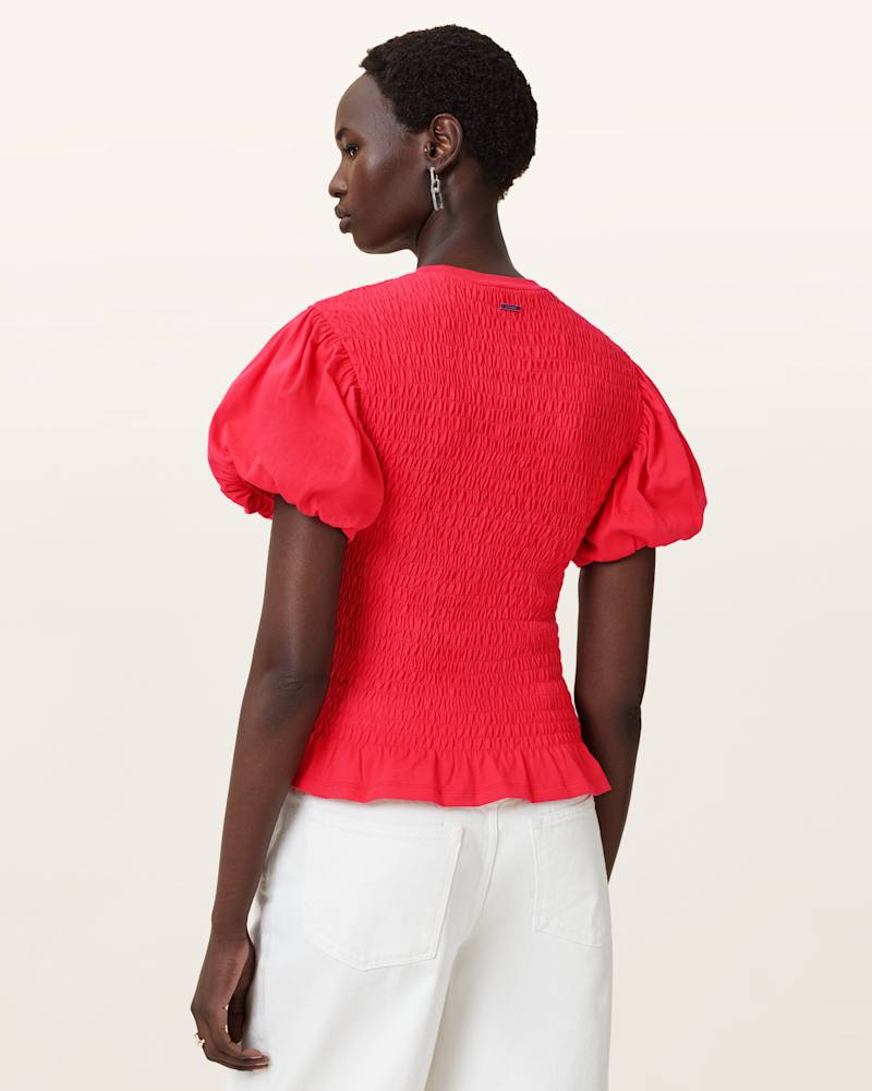 Dael Smocked Slim Top