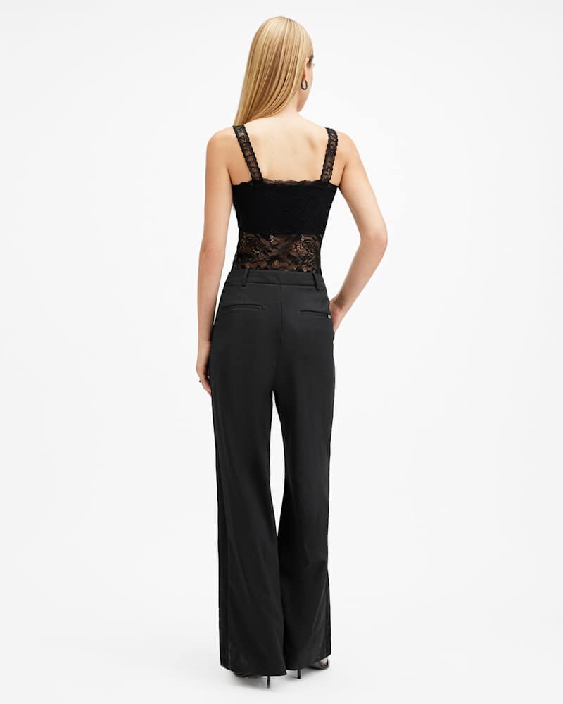 Lacey Lace Trim Trousers