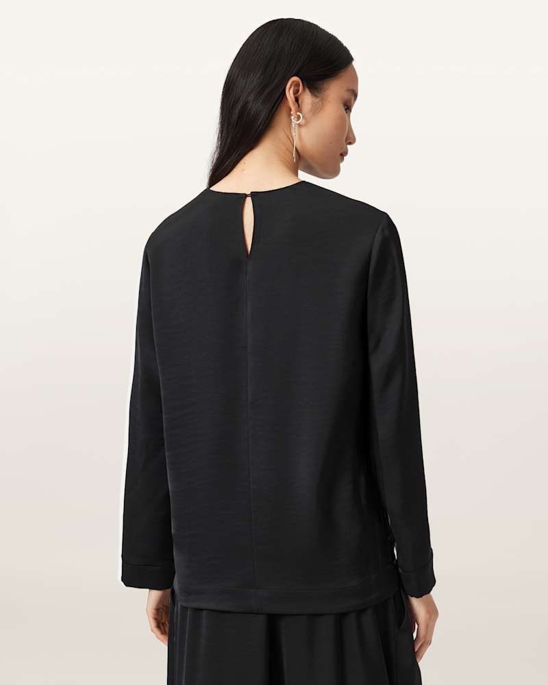 Leanne Satin Relaxed Top