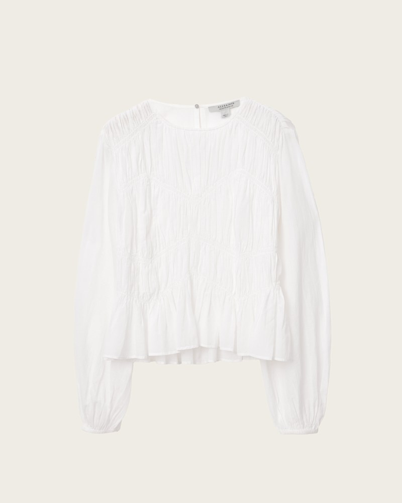 Melani Round Neck Gathered Top