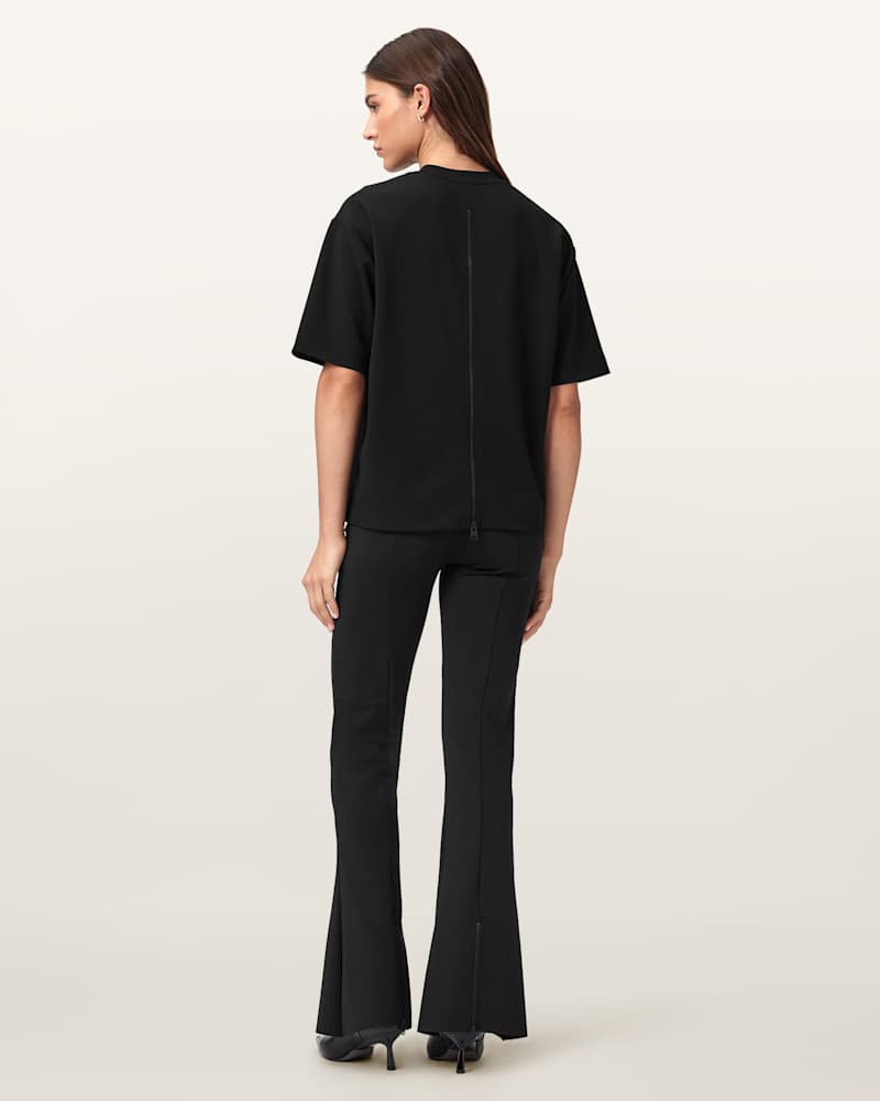 Rebecca Zip Flared Trousers