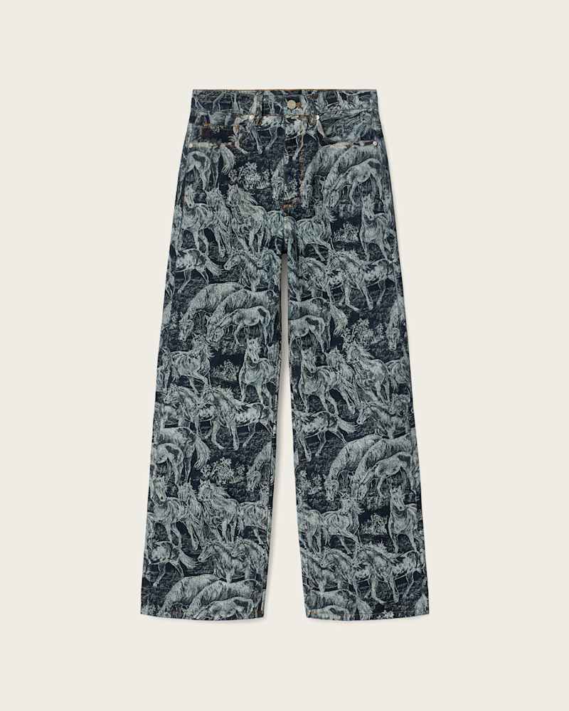 Blake Horse Jacquard Denim Jeans 
