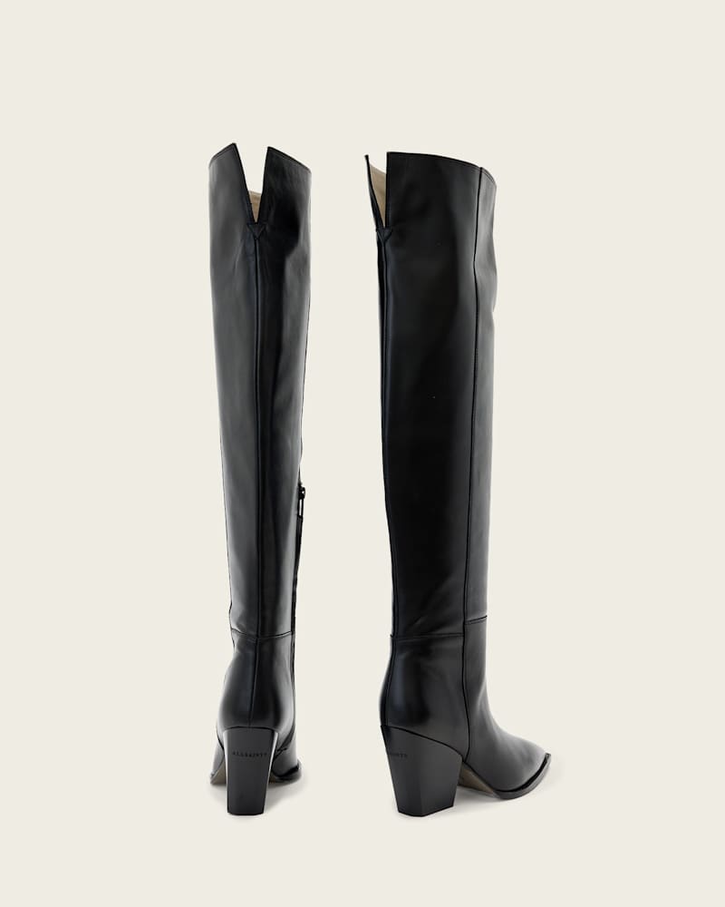 Reina Leather Zip Boots