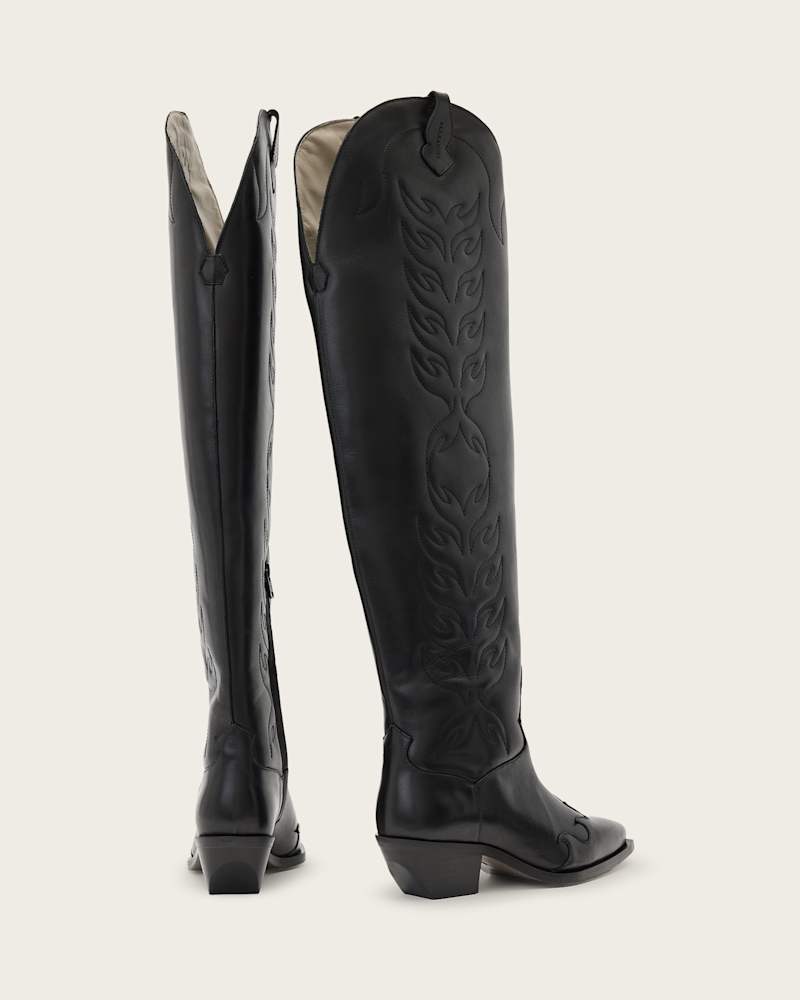 Landon Leather Knee High Boots
