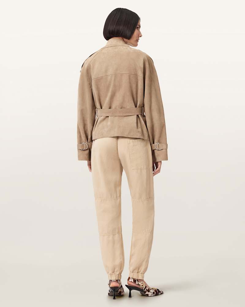 Val Cargo Linen Blend Trousers