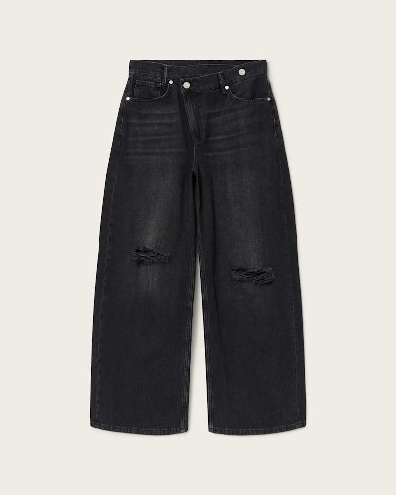 Aki Mid Crossover Ripped Jeans