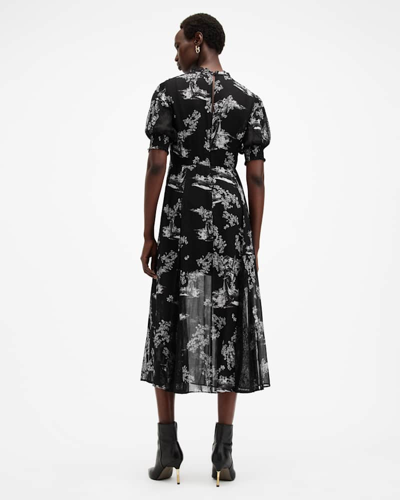 Laverna Floral Lace Trim Maxi Dress