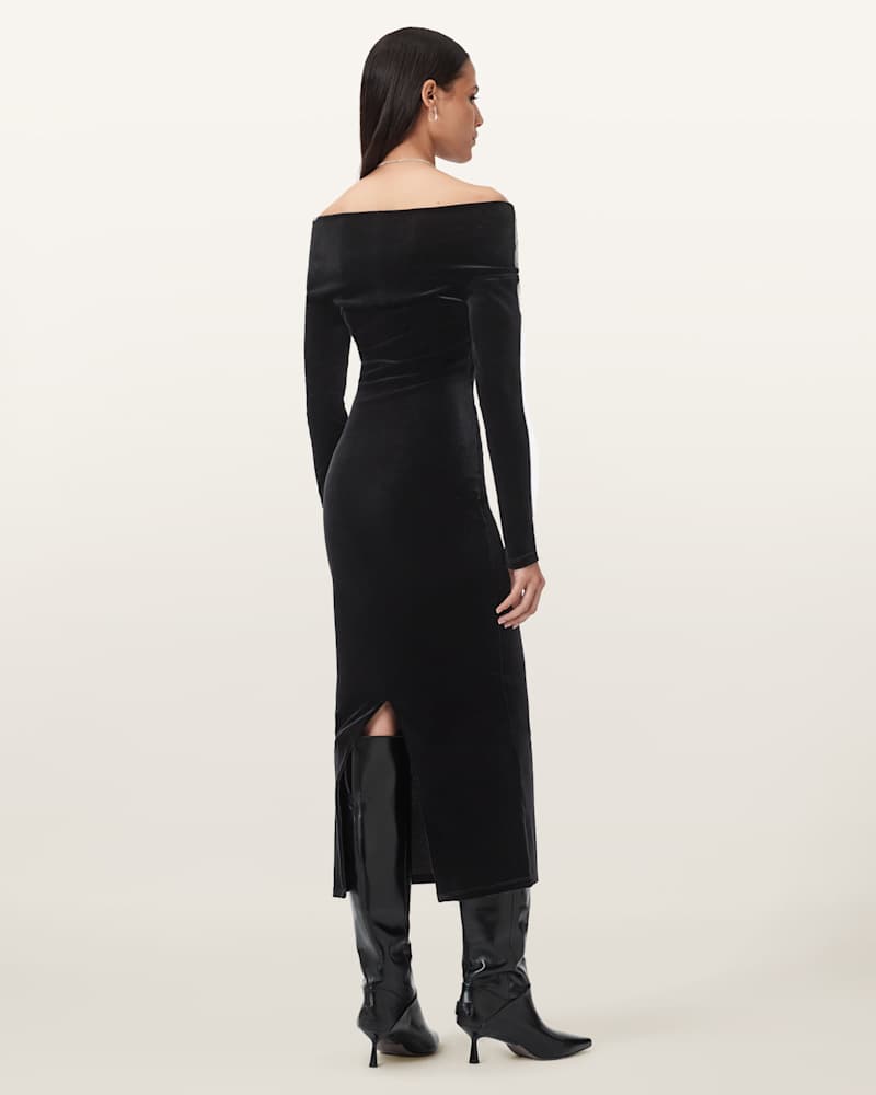 Delta Velvet Midi Dress