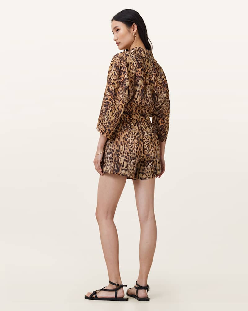 Charli Leopard Print Shorts
