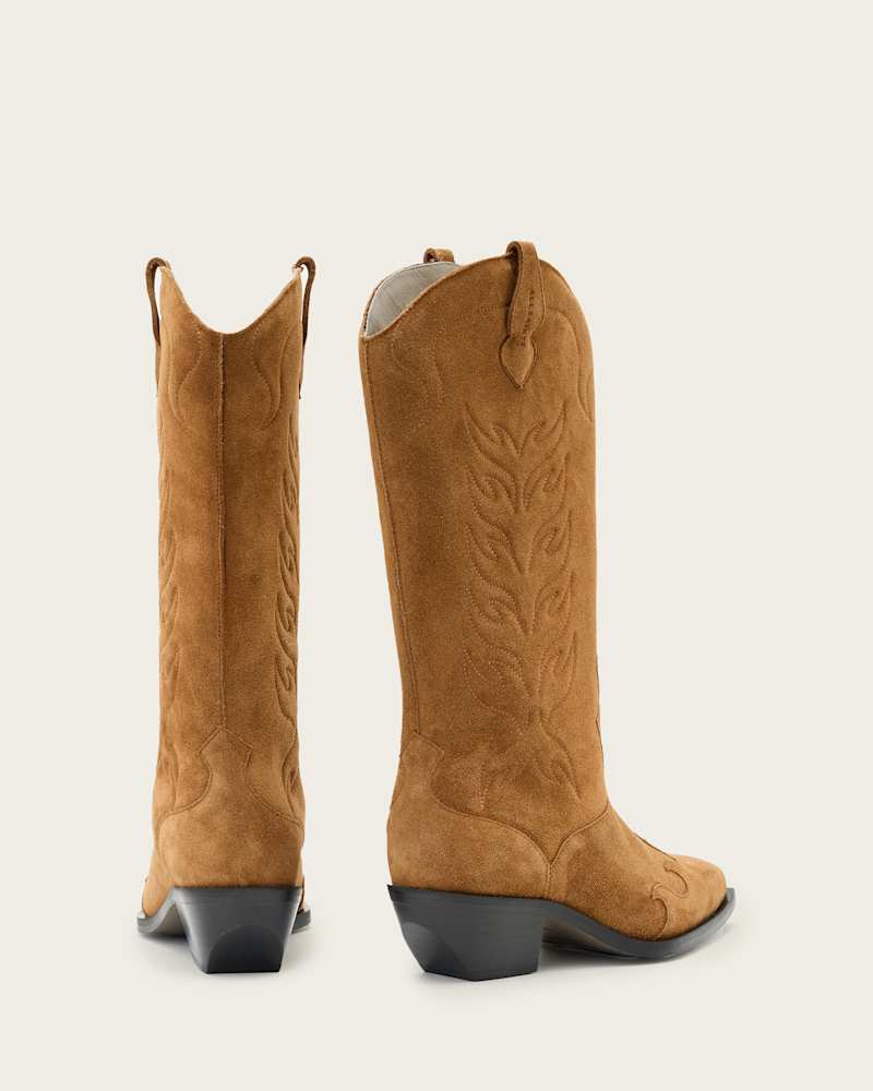 Dolly Western Suede Boots