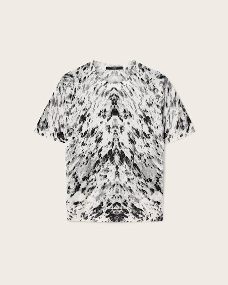 Anouk Snake Print Merino Wool T-Shirt
