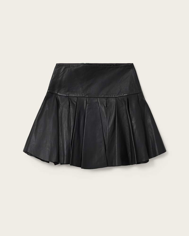 Irina Leather Mini Skirt