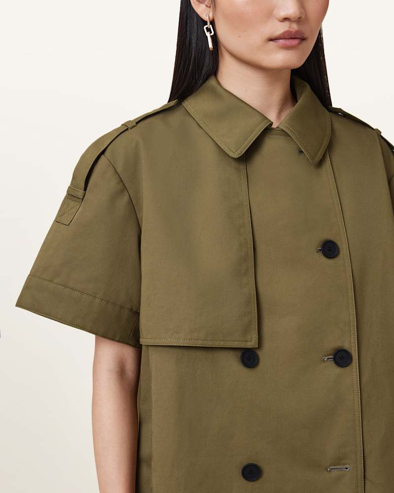 Flow Short Sleeve Trench Jacket