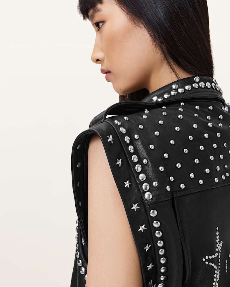 Billie 1994 Studded Leather Gilet
