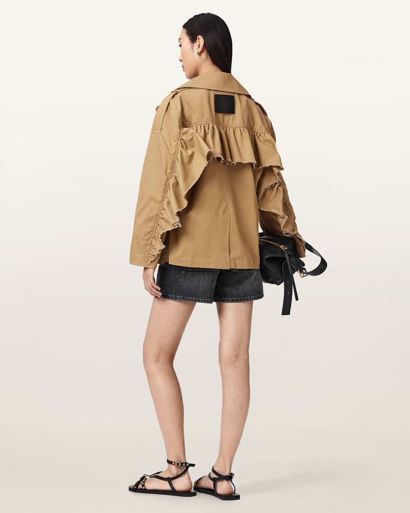 Connie Relaxed Fit Double Breasted Trench Coat