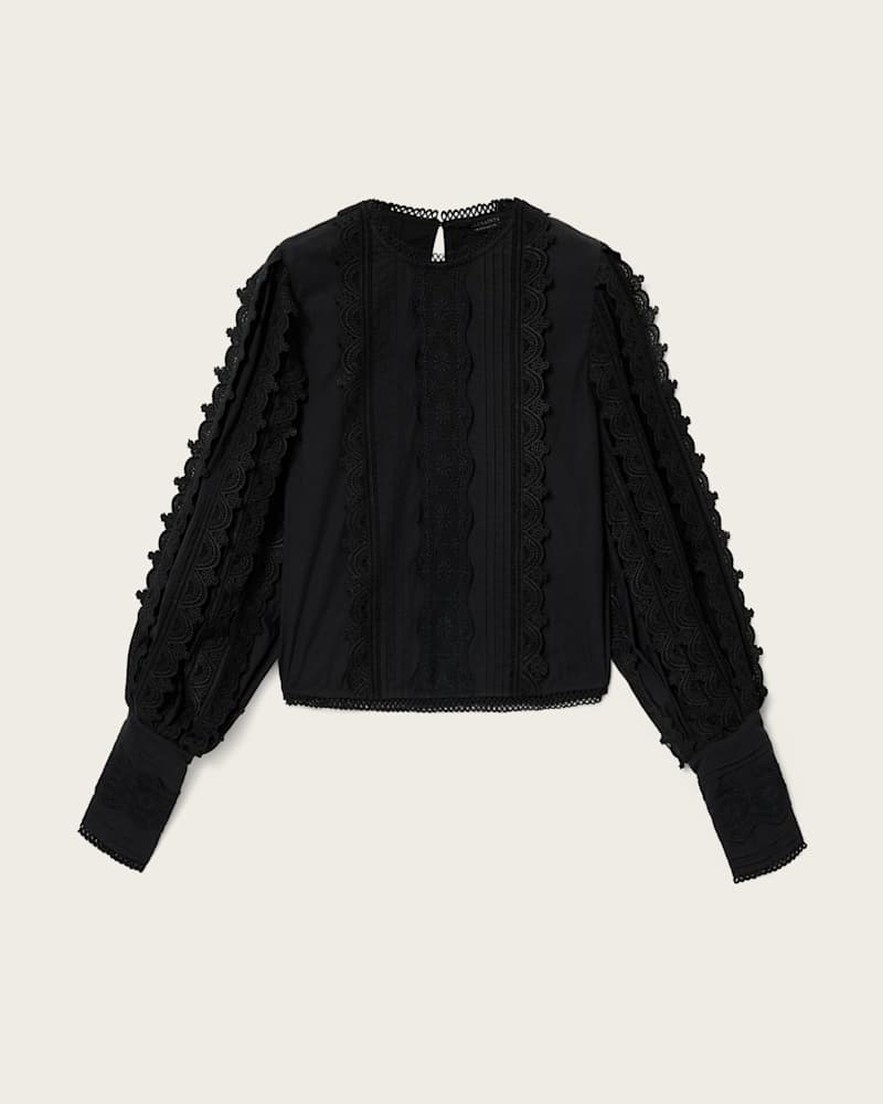 Hart Lace Embroidered Top