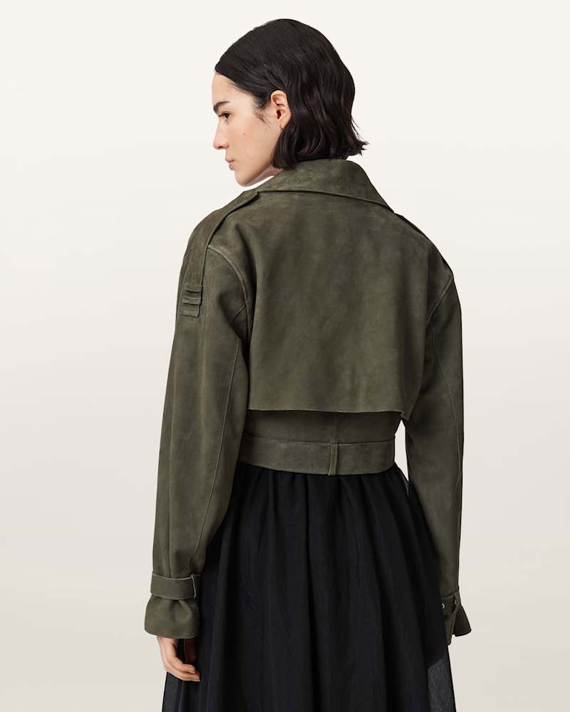 Ophelia Cropped Suede Jacket