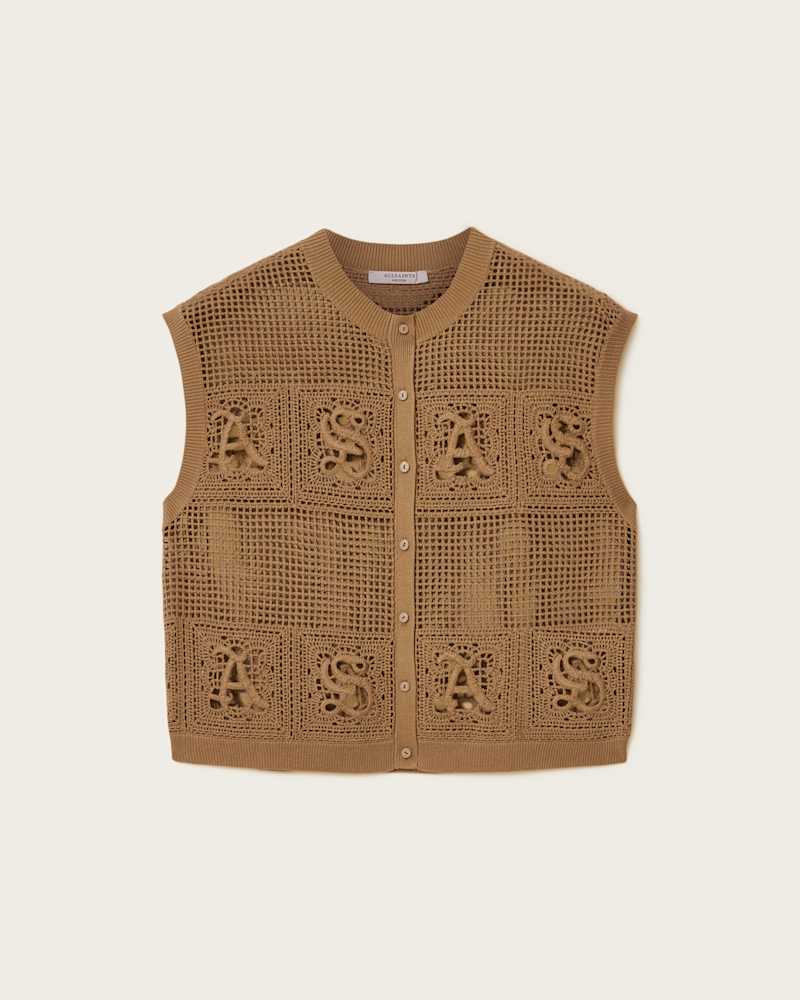 Kyra Crochet Cotton Waistcoat