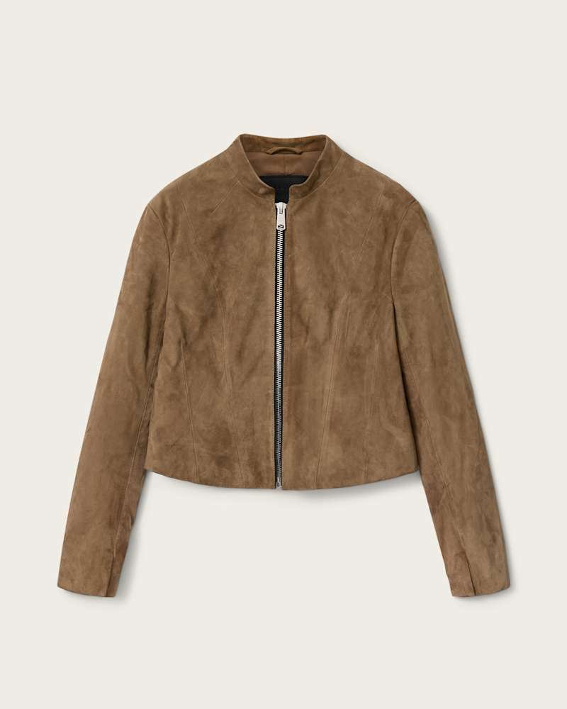 Sadler Slim Fit Suede Jacket