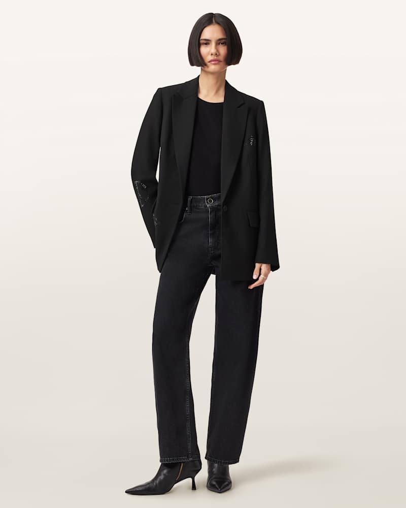 Ottie Single Breasted Embellished Blazer