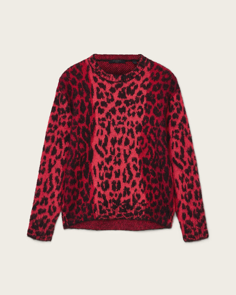 Lex Oversized Leopard Print Jumper