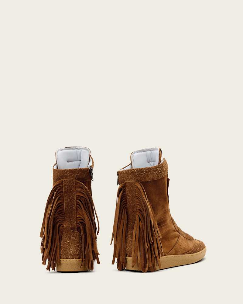 Louise Suede Fringe Trainers