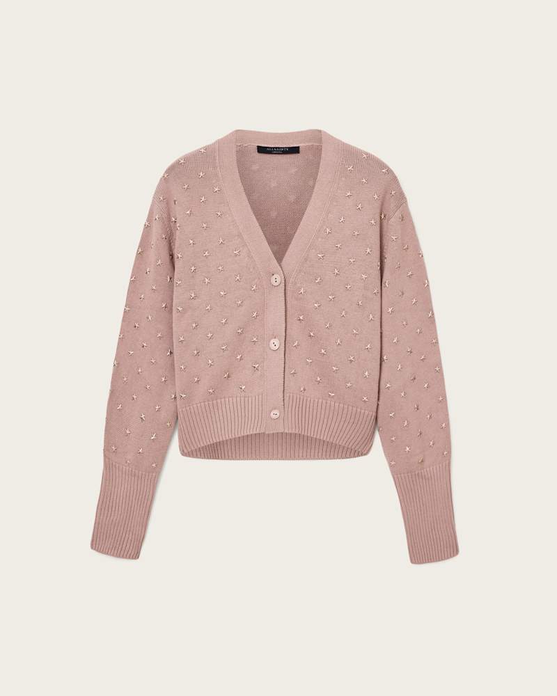 Mazzy Cropped Embellished Cardigan