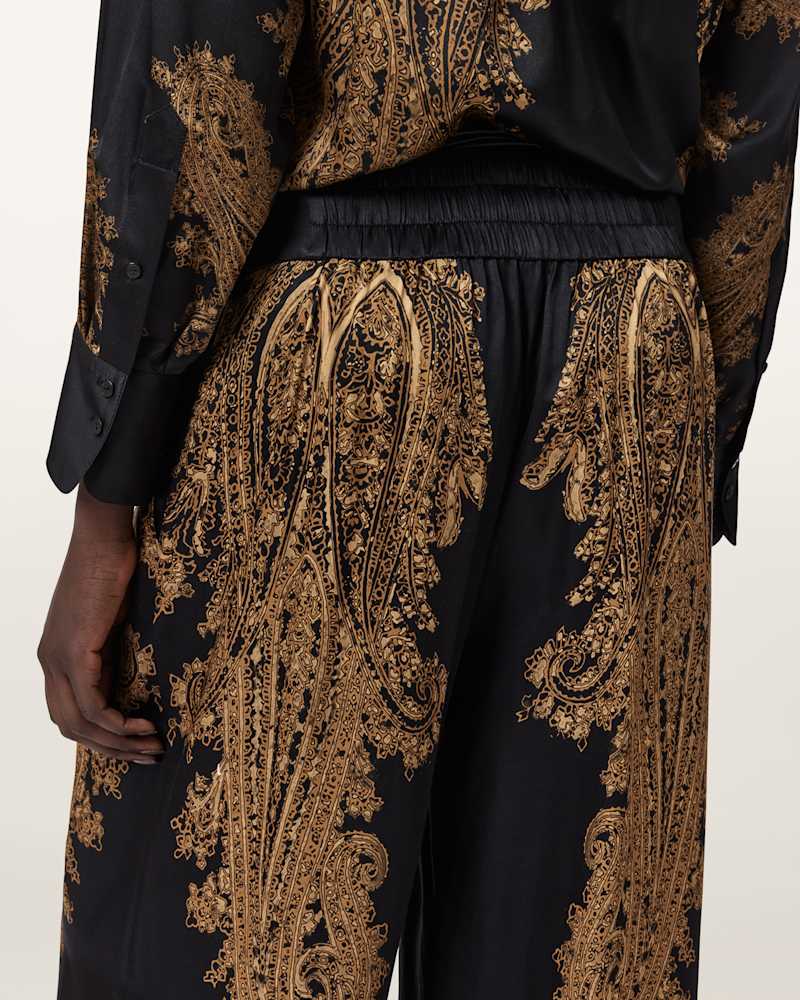 Leanne Satin Wide Leg Trousers