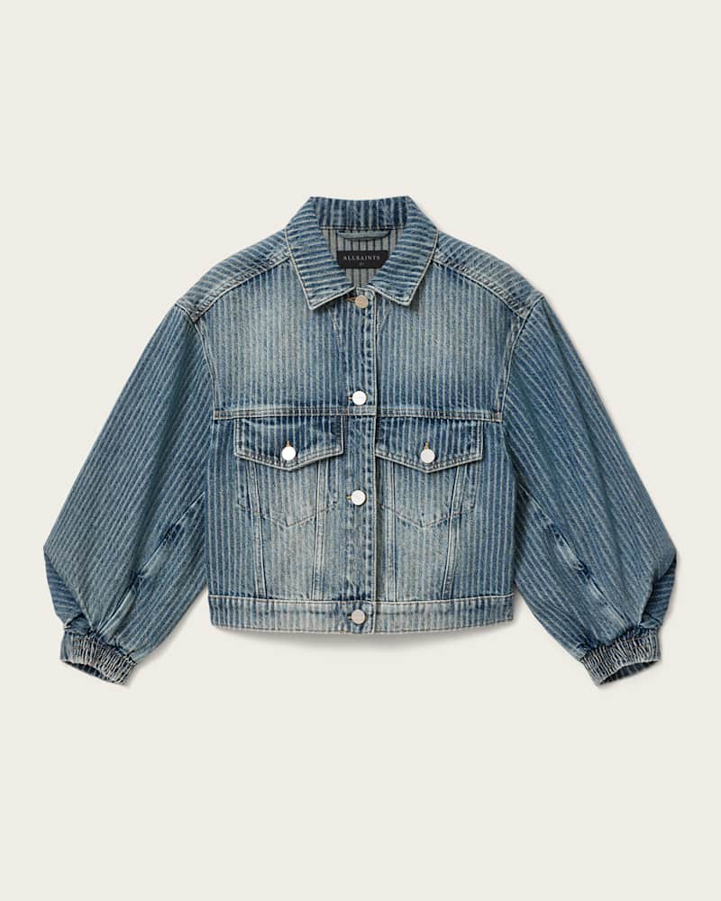 Luca Striped Cropped Jacket