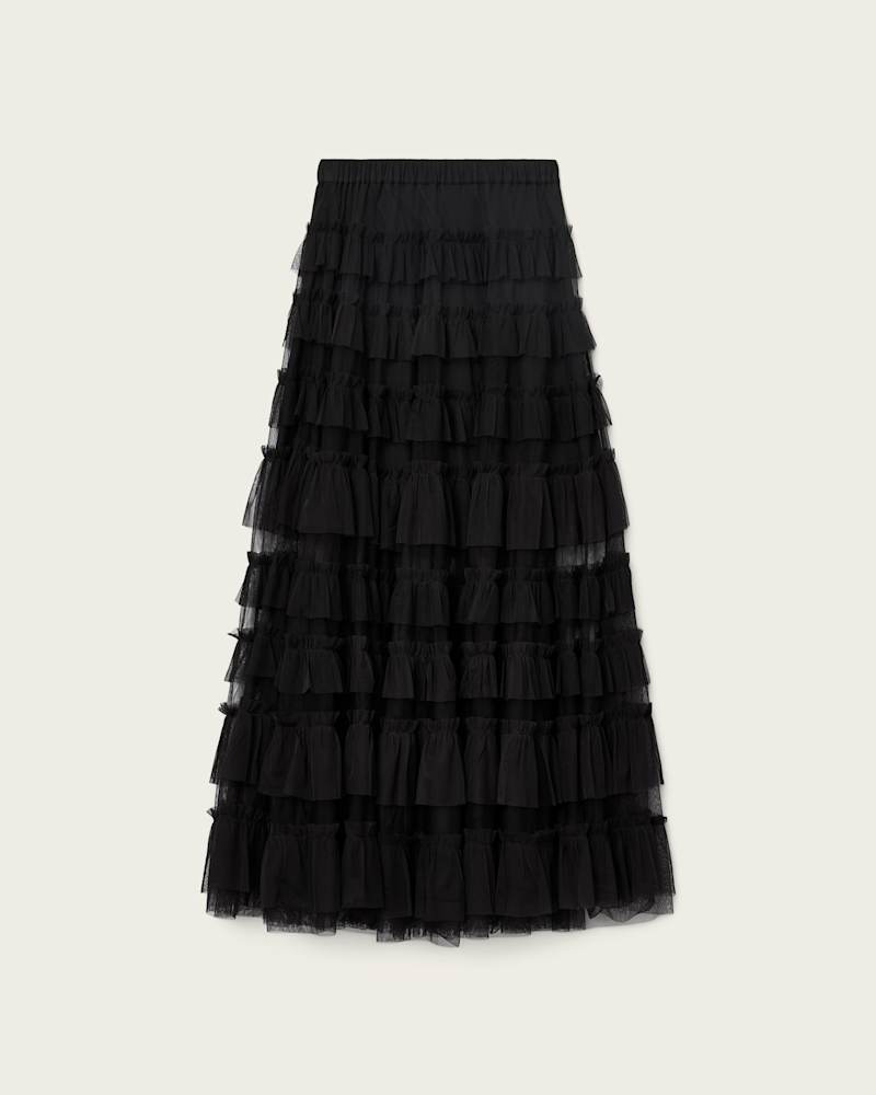 Aude Ruffle Maxi Skirt