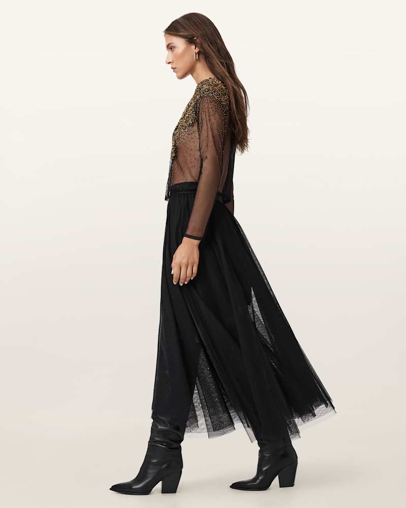 Ally Tulle Midi Skirt