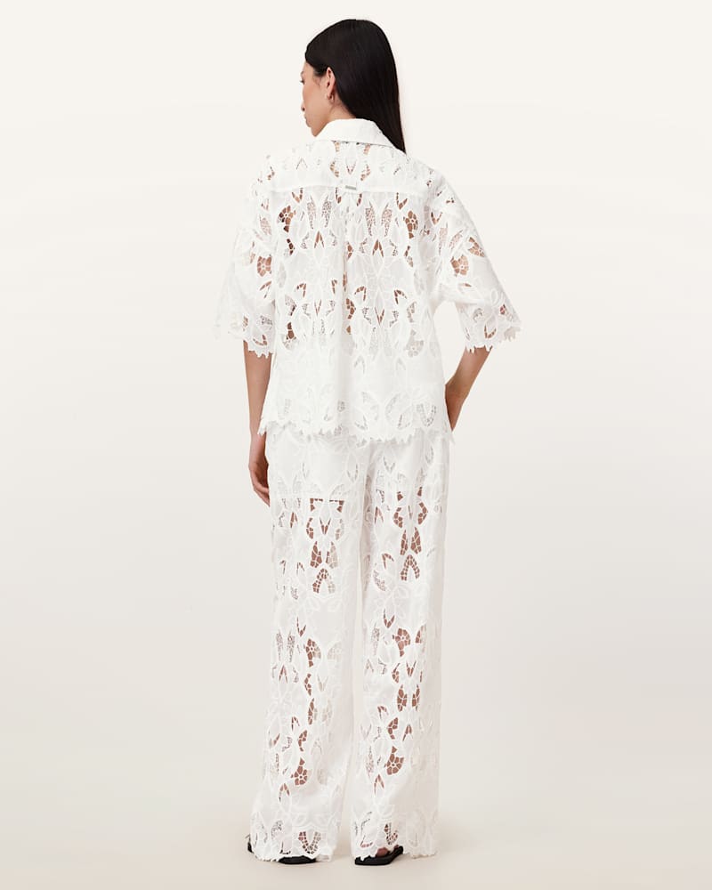 Charli Embroidered Straight Fit Trousers