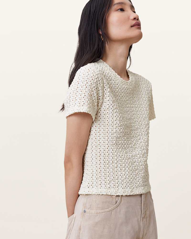 Karma Stevie Slim Fit Crochet T-Shirt