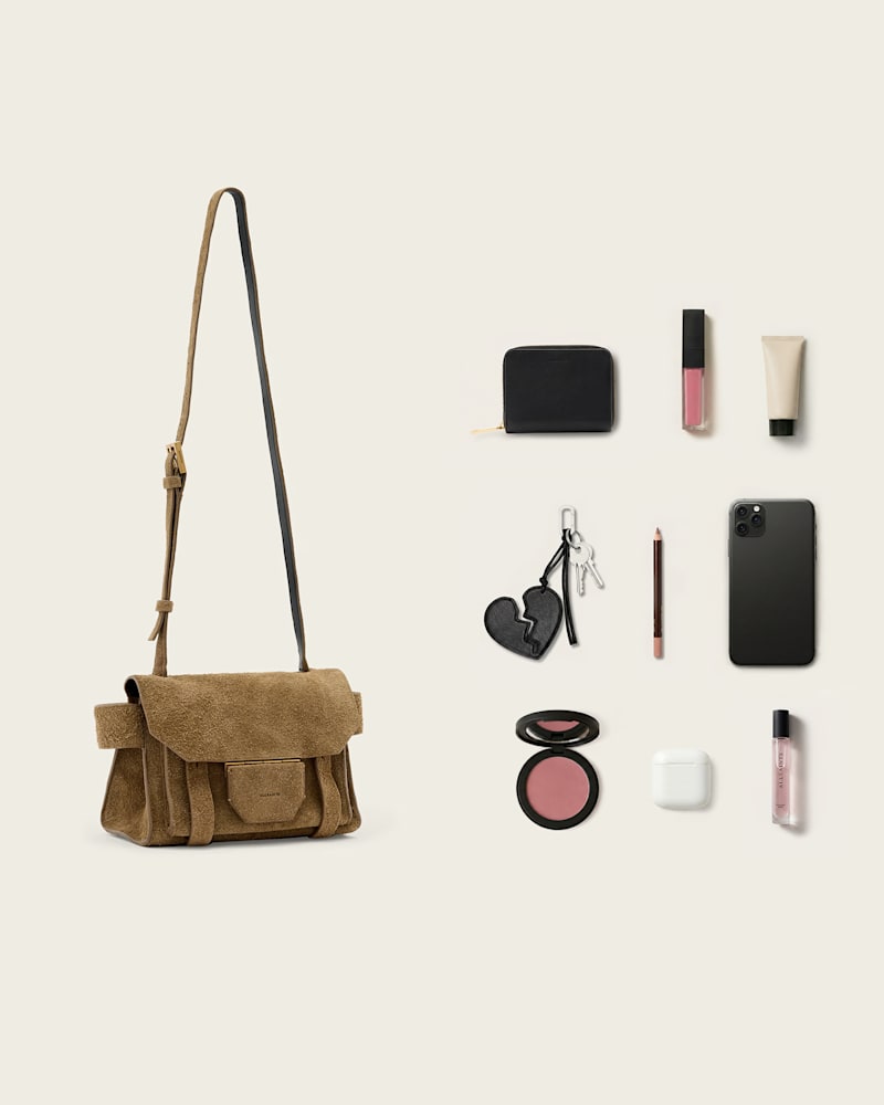 Ursa Mini Suede Crossbody Bag
