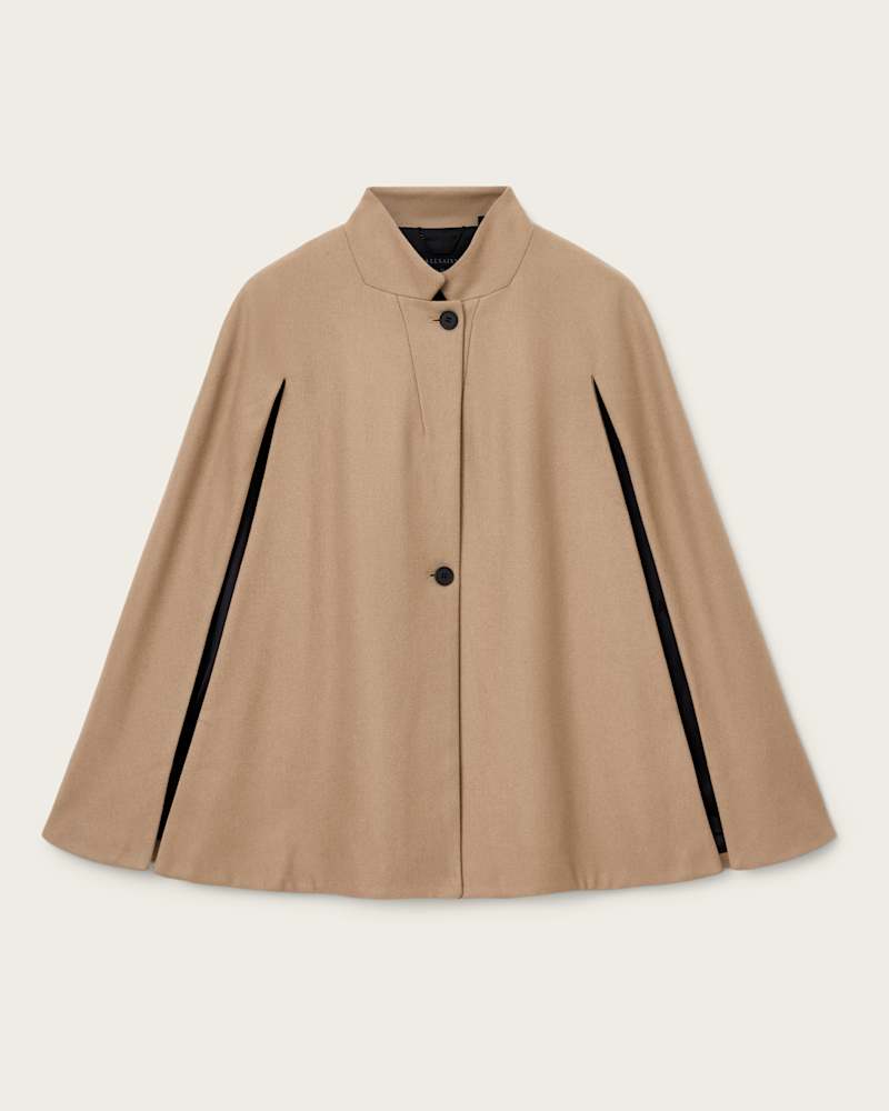 Lunis Wool Cape Coat