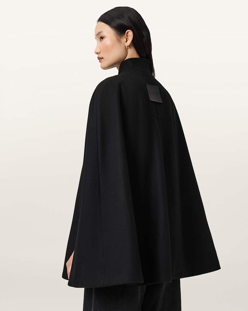 Lunis Wool Cape Coat