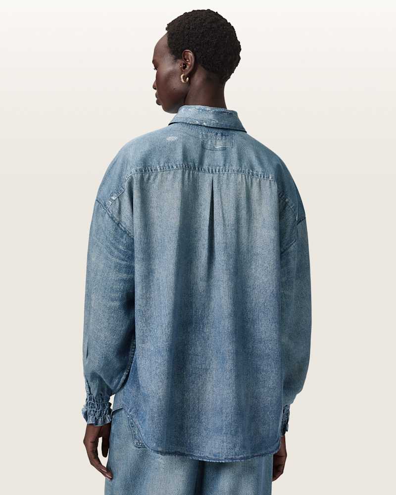 Charli Illusion of Denim Long Sleeve Shirt