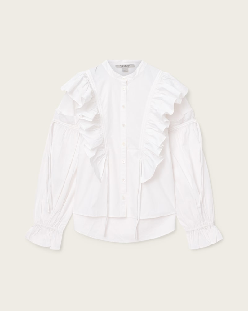 Lulu Ruffled Cotton Shirt