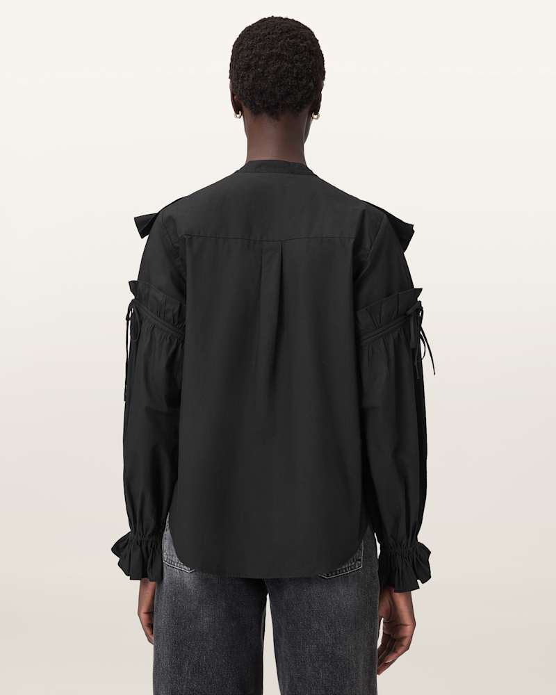 Lulu Ruffled Cotton Shirt