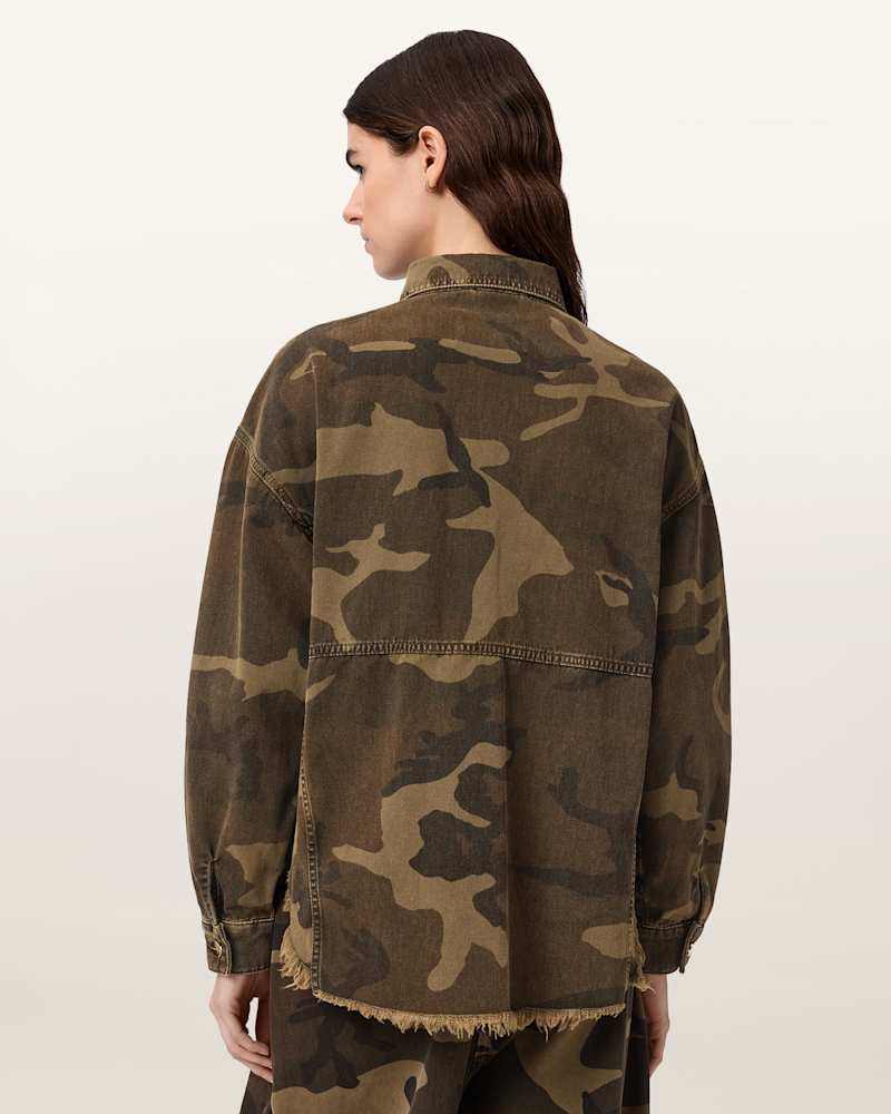 Hettie Oversized Camo Shacket
