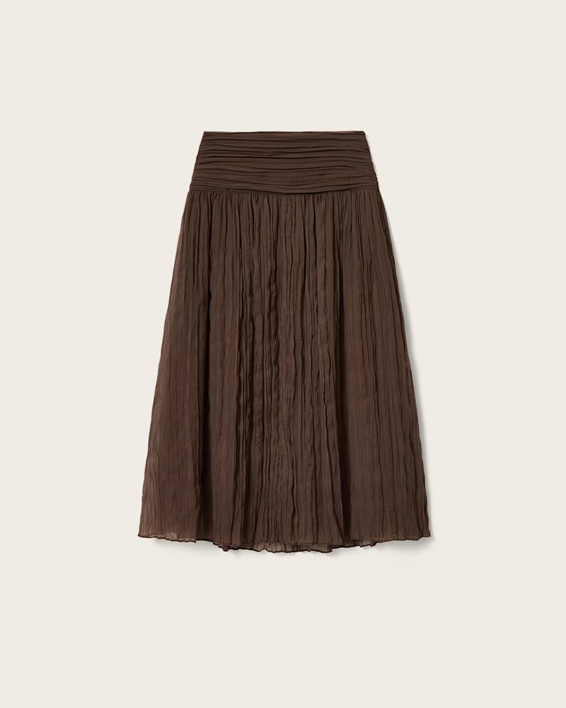 Asal Ruched Maxi Skirt