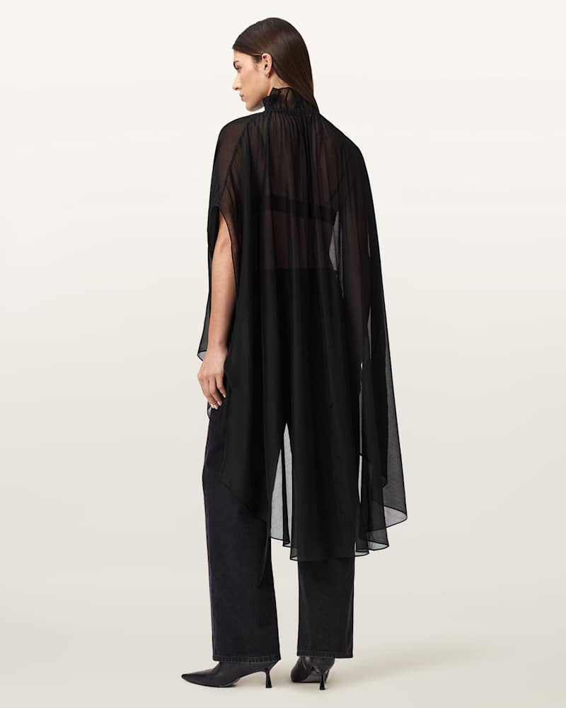 Sez Tulle Oversized Cape