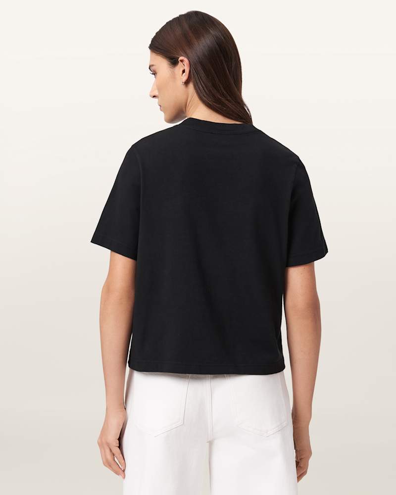 Lisa Embossed Crew Neck T-Shirt