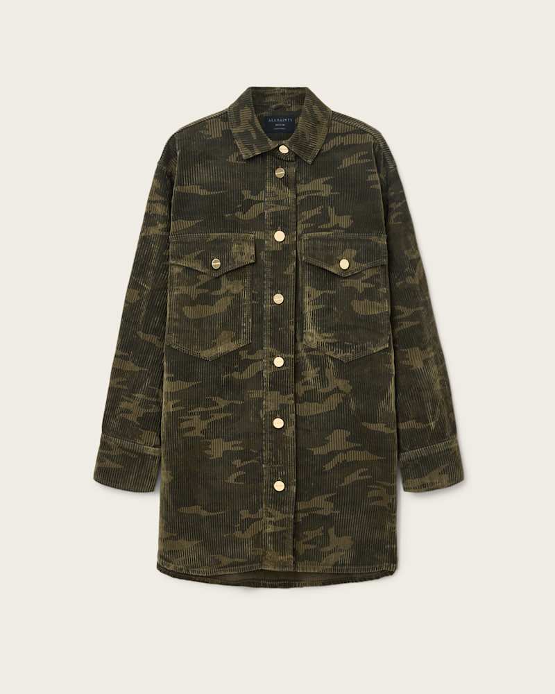 Faye Flocked Oversized Dress