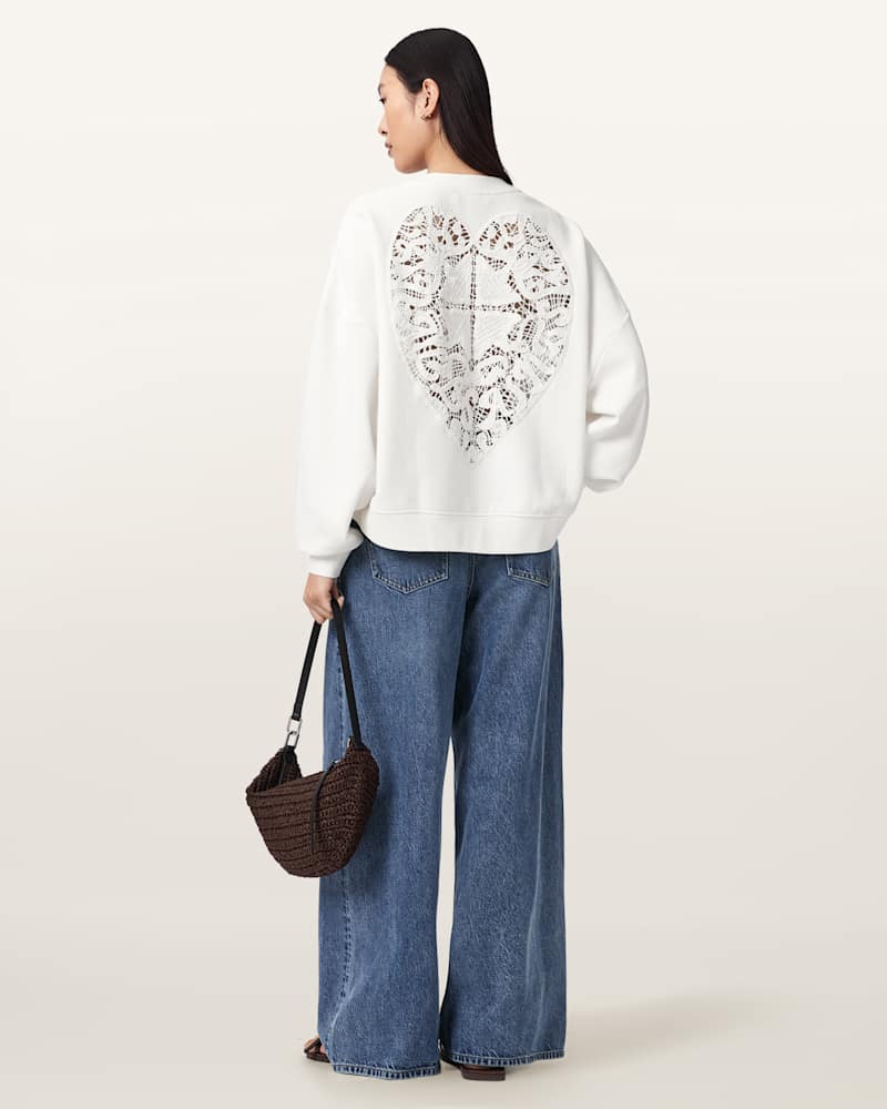 Esme Lila Oversized Long Sleeve Sweatshirt