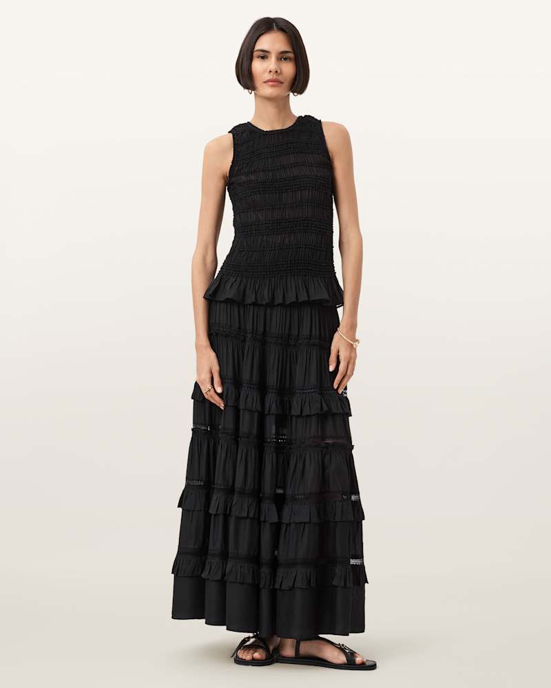 Marion Shirred Sleeveless Top